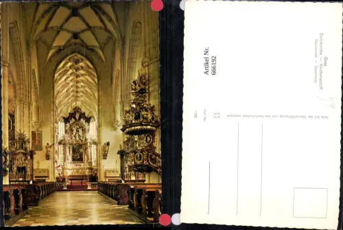 666192,Graz Domkirche Kirchenschiff