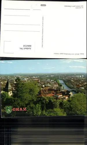 666232,Graz Blick v. Schloßberg geg. Süden