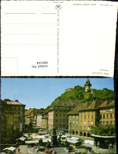666234,Graz Hauptplatz Uhrturm