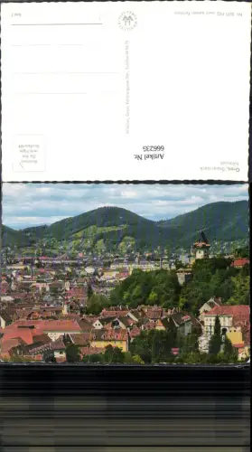 666235,Graz Teilansicht mit Uhrturm