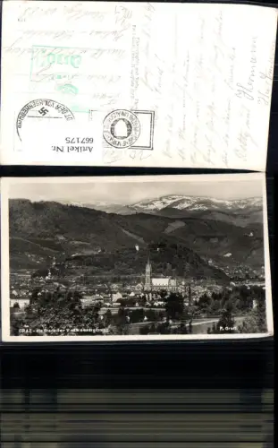 667175,Foto Ak Graz Die Stadt der Volkserhebung pub Fritz Gratl Feldpost