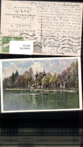 667213,Künstler Ak Graz Hilmteich pub Hans Hausner 7012/17