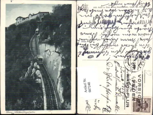 667248,Graz Schlossbergbahn Bergbahn