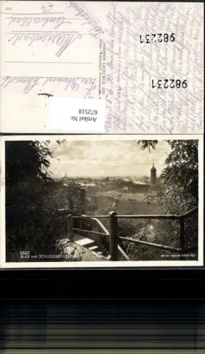 672518,Foto Ak Graz Blick v. Schlossbergsteig