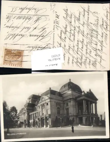 676593,Graz Stadt Opernhaus Theater pub Strohschneider 143