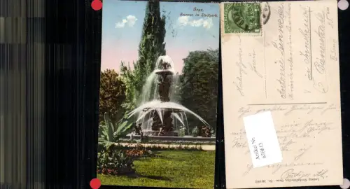 676613,Graz Stadt Stadtpark Brunnen pub Ludwig Strohschneider 28/1912