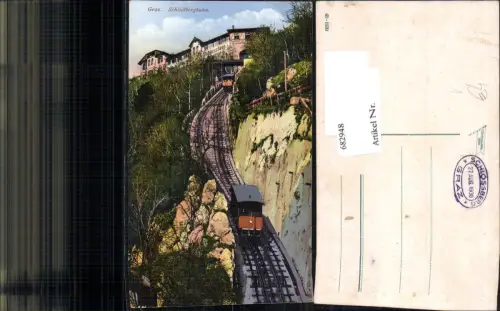 682948 Graz Schlossbergbahn Schlossberg pub Strohschneider 60-1930