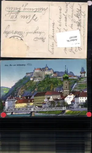 683107 Graz Stadt Mur und Schlossberg pub S. Frank 725/8