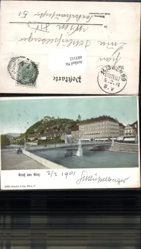 683112 Graz Stadt Brücke Detail pub Schneider e Lux 10363
