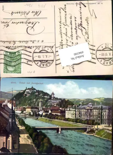 694590 Graz Radetzkybrücke Justizpalast