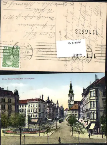 694631 Graz Bismarckplatz Herrengasse pub S. Frank 725/3