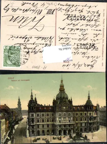 695203 Graz Hauptplatz Herrengasse Rathaus