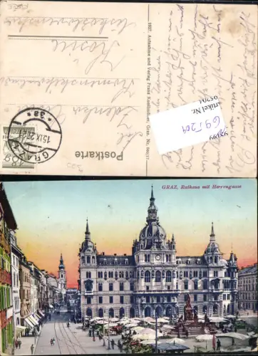 695204 Graz Hauptplatz Herrengasse Rathaus