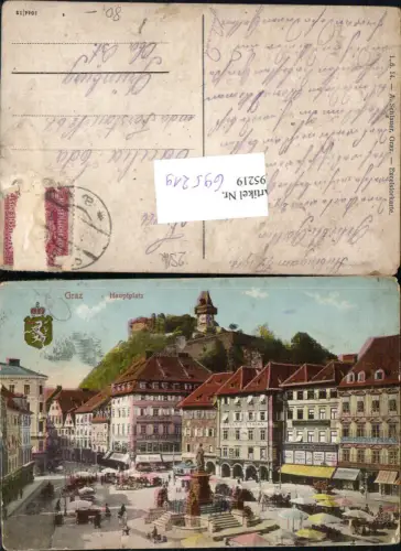 695219 Graz Hauptplatz gel Grünburg Forstau
