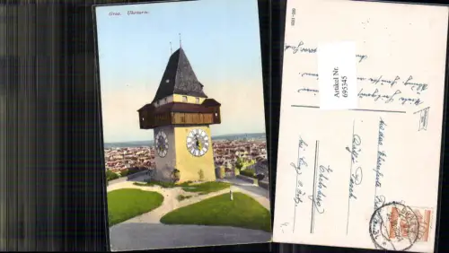 695345 Graz Uhrturm Schlossberg pub Strohschneider 605/1928