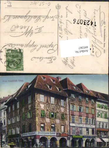 695367 Graz Luegg Ansichtskarten Zentrale H. Kölz Ansichtskartengeschäft pub Strohschneider