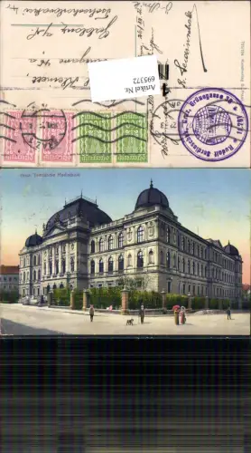 695372 Graz Technische Hochschule Stempel Globus Ansichtskartensammelverein