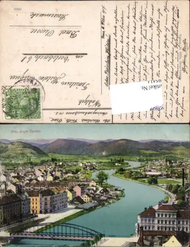 695414 Graz gegen Norden gel Eselsbach Bad Aussee pub Kölz