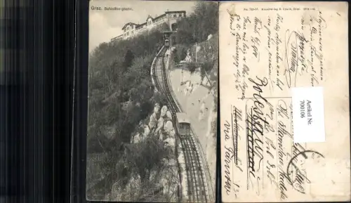700106 Graz Schlossberg Schlossbergbahn Zahnradbahn pub S. Frank 725-16