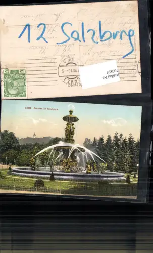 700894 Graz Brunnen Stadtpark pub Strohschneider 38