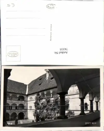 74335,Stift Rein bei Gratwein Fotokarte 1935