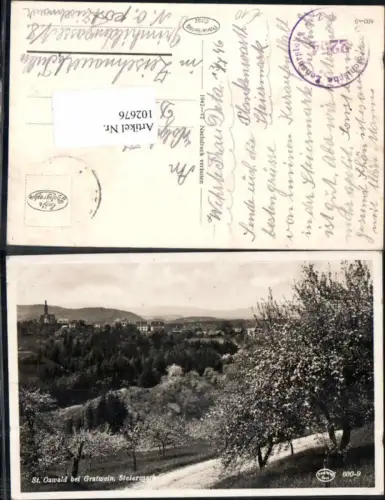 102676,St Oswald bei Gratwein Wegpartie 1942