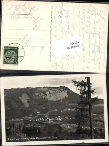 105350,Sommerfrische Radegund bei Graz 1935