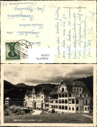 118356,Enzenbach b. Gratwein Ansicht 1952