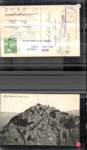 157921,Breitenau Hochlantsch Gipfel m. Bergsteiger Kreuz