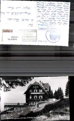 157938,Stubenberghaus a. d. Schöckel b. Graz 1965