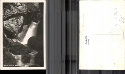 157943,Hochlantsch Bärnschütz Bärenschützklamm Wasserfall b. Mixnitz
