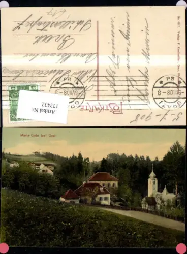 172432,Maria Grün b. Graz Ortsansicht Kirche