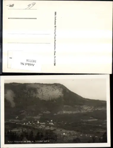 183718,Radegund b. Graz m. Schöckel Foto Ak
