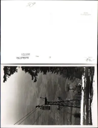 183721,Radegund Schöckel Seilbahn Gondel Stütze Foto Ak