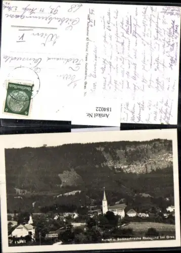 184022,Kurort Radegund b. Graz Totale