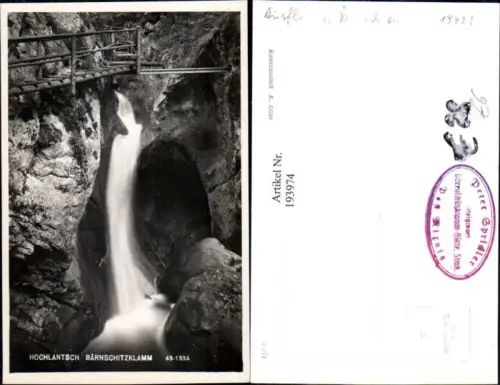 193974,Hochlantsch Bärnschitzklamm Klamm Partie Wasserfall