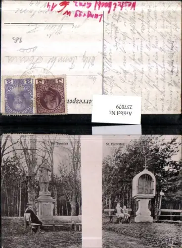 237079,Langegg Nestelbach b. Graz St. Tonatus Denkmal u. St. Hubertus