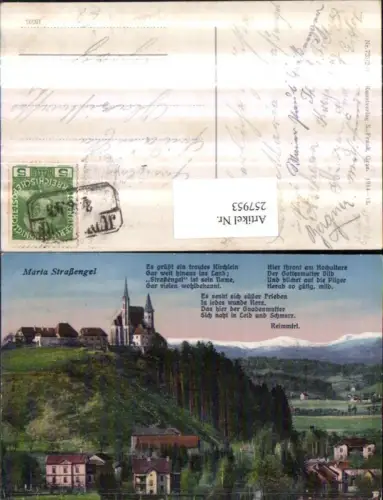 257953,Maria Straßengel Judendorf Kirche b. Graz Text