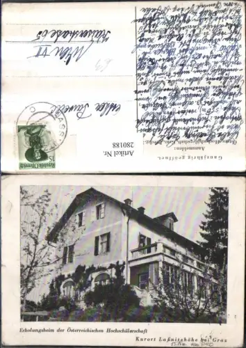 280188,Laßnitzhöhe b. Graz Erholungsheim d. Österreichischen Hochschülerschaft