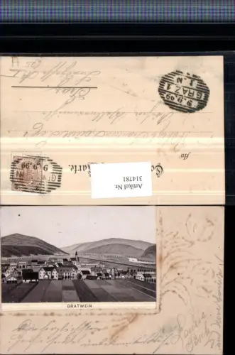 314781,Reliefkarte Aufgeklebtes Bild Gratwein Totale