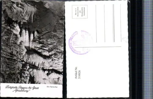 314826,Lurgrotte Tropfsteinhöhle Peggau b.Graz Gralsburg