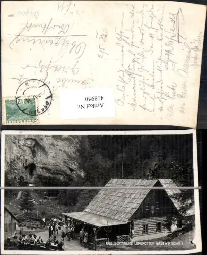 418950,Foto Ak Schinnerl Lurgrotten Gastwirtschaft Peggau
