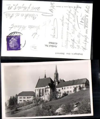 418960,Foto Ak Straßengel b. Graz Kirche