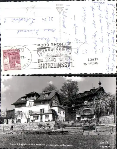 418971,Foto Ak Laßnitzhöhe Pension Luisenheim u. Kurhaus