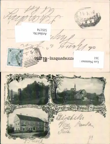 535174,Gruss aus St. Oswald bei Gratwein Gasthaus Trummer Plankenwart
