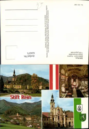 624371,Mehrbild Ak Gratwein-Straßengel Stift Rein Zisterzienserabtei