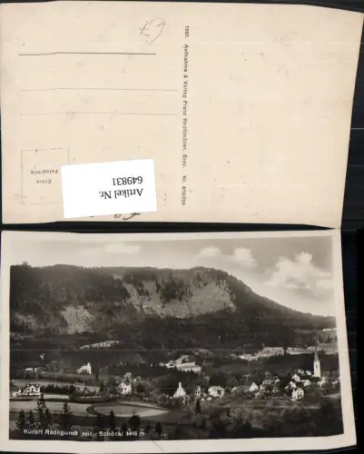 649831,Foto Ak St Radegund b. Graz m. Schöckl