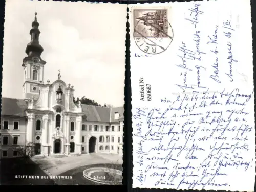 650687,Foto Ak Stift Rein b. Gratwein Gratwein-Straßengel