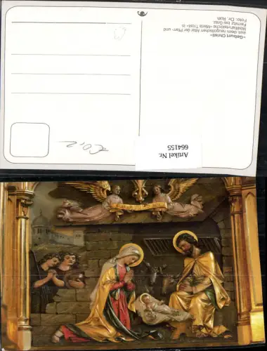 664155,Fernitz b. Graz Wallfahrtskirche Maria Trost Geburg Christi Krippe Altar