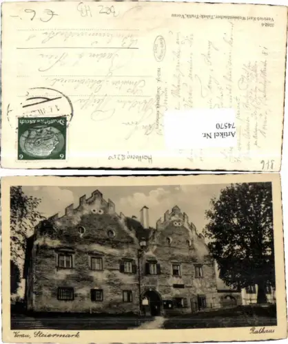 74570,Vorau Rathaus Partie 1933